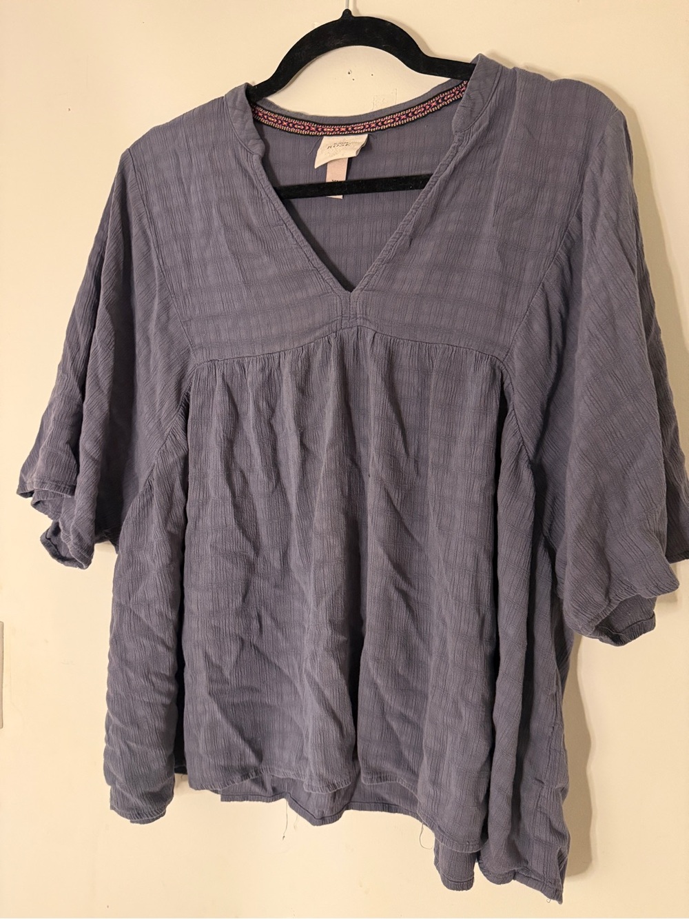 Knox Rose Plus-Size Women's V-Neck Blouse